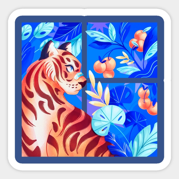 Tiger Nature Sticker by nic_ochoa